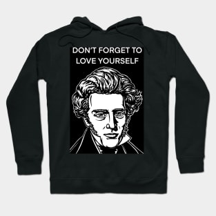 SOREN KIERKEGAARD quote .2 - ink portrait Hoodie